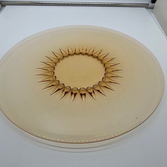 Rare, Vintage 14 inch New Martinsville Radiant Amber...